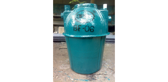 Image by 04juli1967 from Pixabay Blue septic tank standing upright