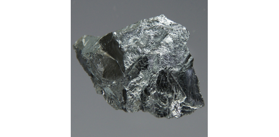 Chunk of shiny, lustrous, solid chromium metal