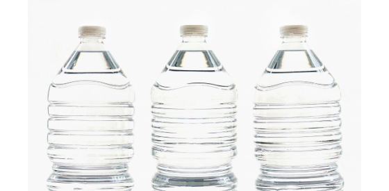 Plastic water bottles are made from styrene Styrene is used in plastic products like water bottles and can be released into waterways by factories.